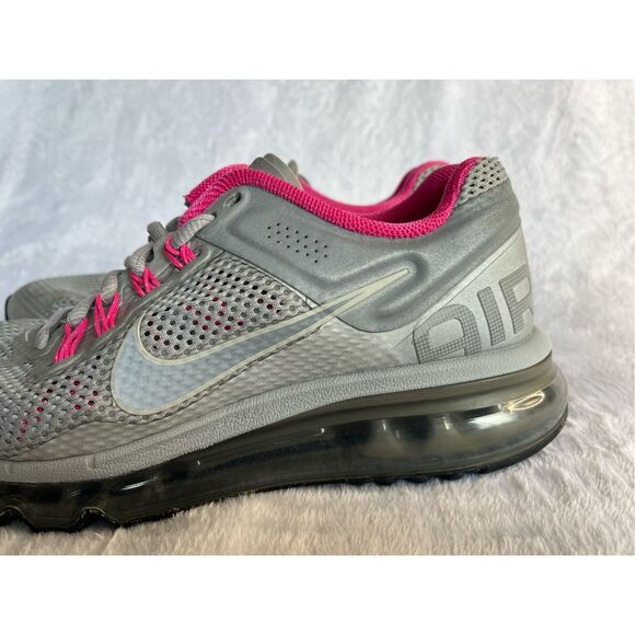 Nike Air Max 2013 Gray Pink Women’s Sz 7 Running Shoes 579585-066 - Picture 6 of 13